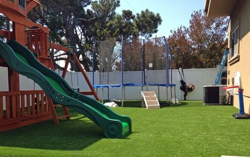 playground turf with complete play set installed Tampa, FL